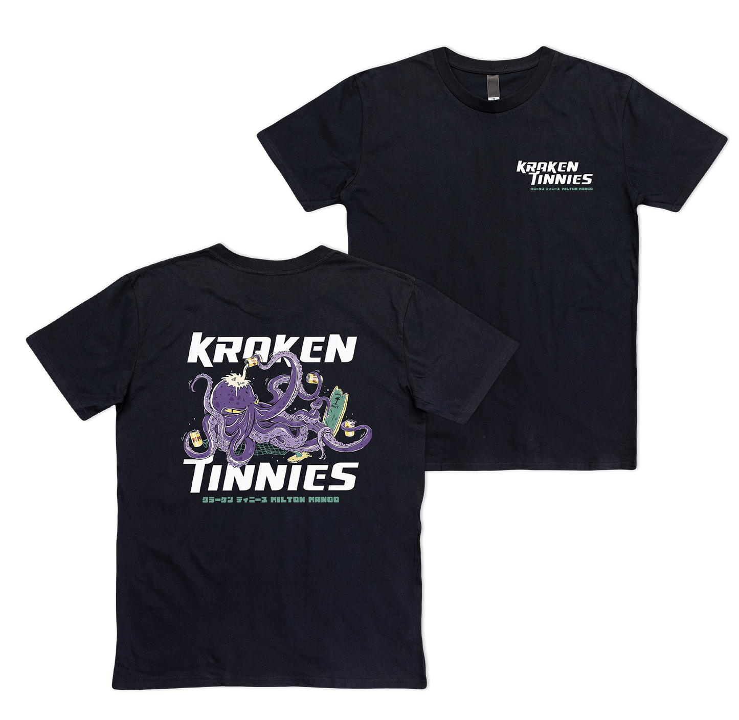 Kraken Tinnies Tee Black