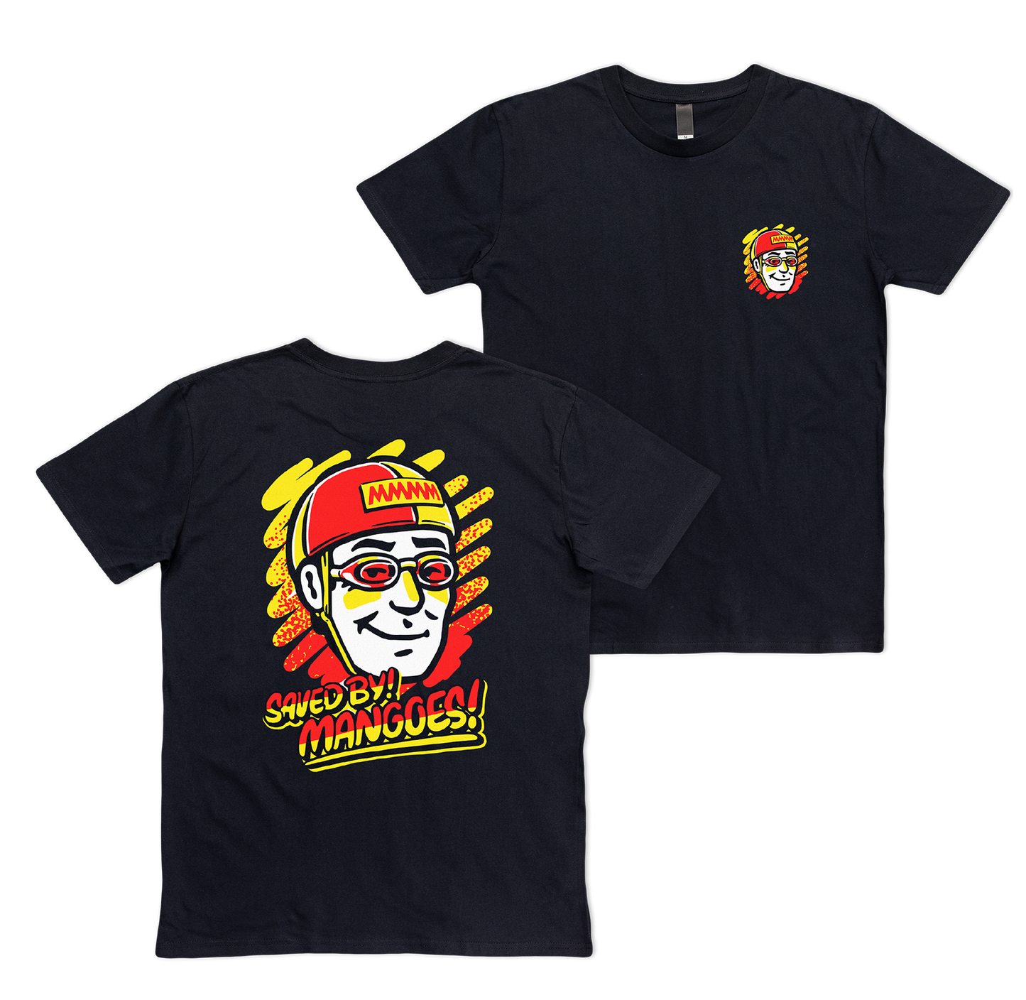 Saved by Mangoes Tee Black