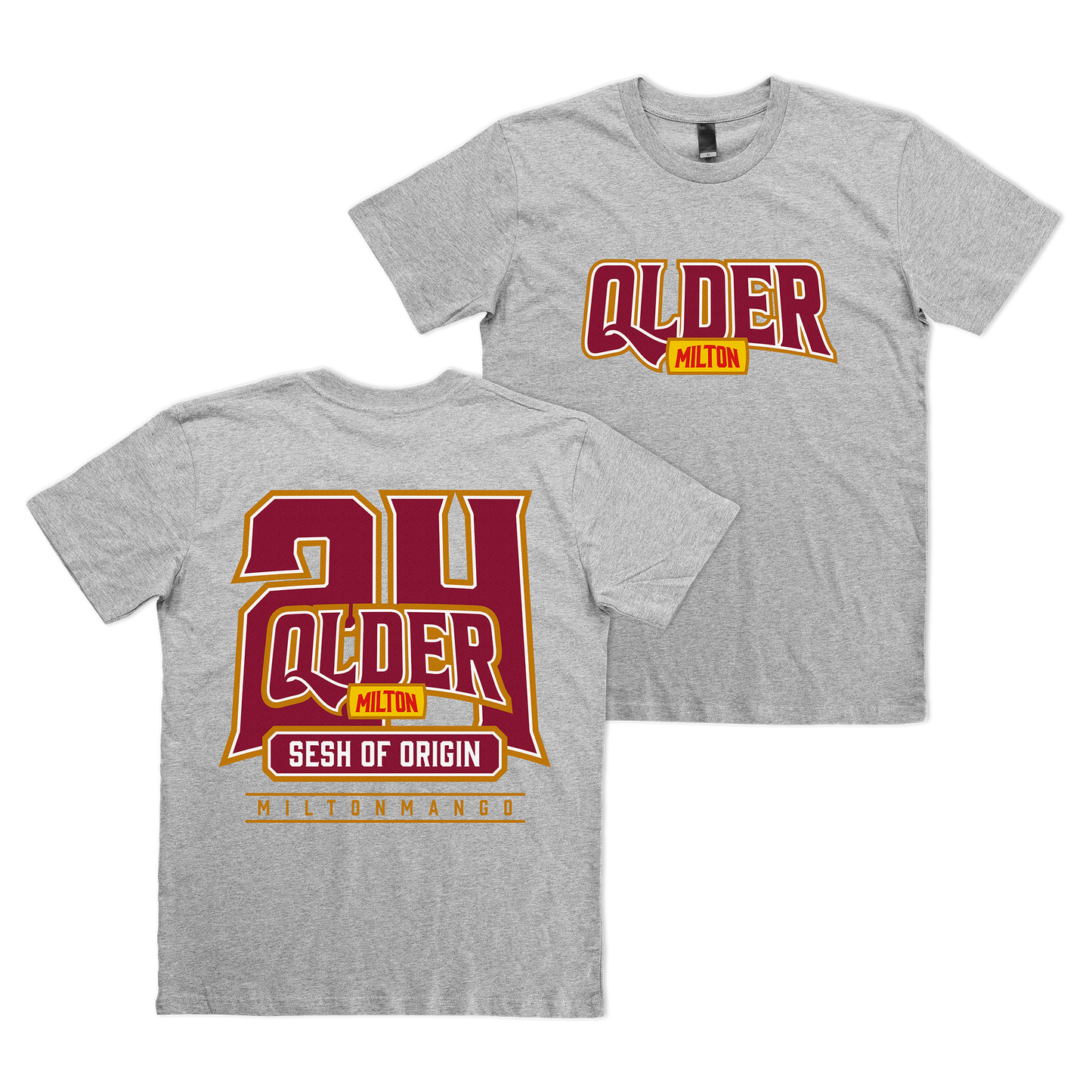 QLDER 24 Tee Grey