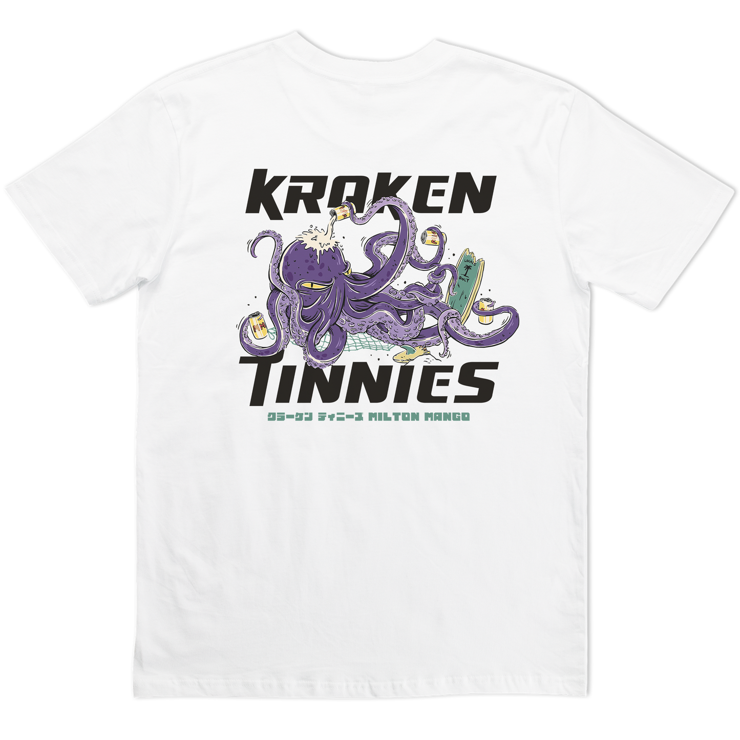 Kraken Tinnies Tee White