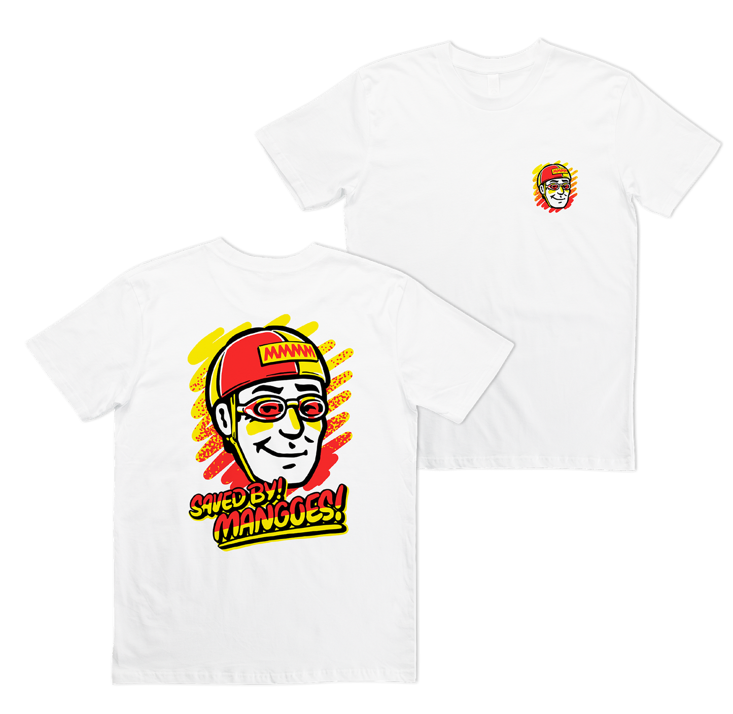 Saved by Mangoes Tee White