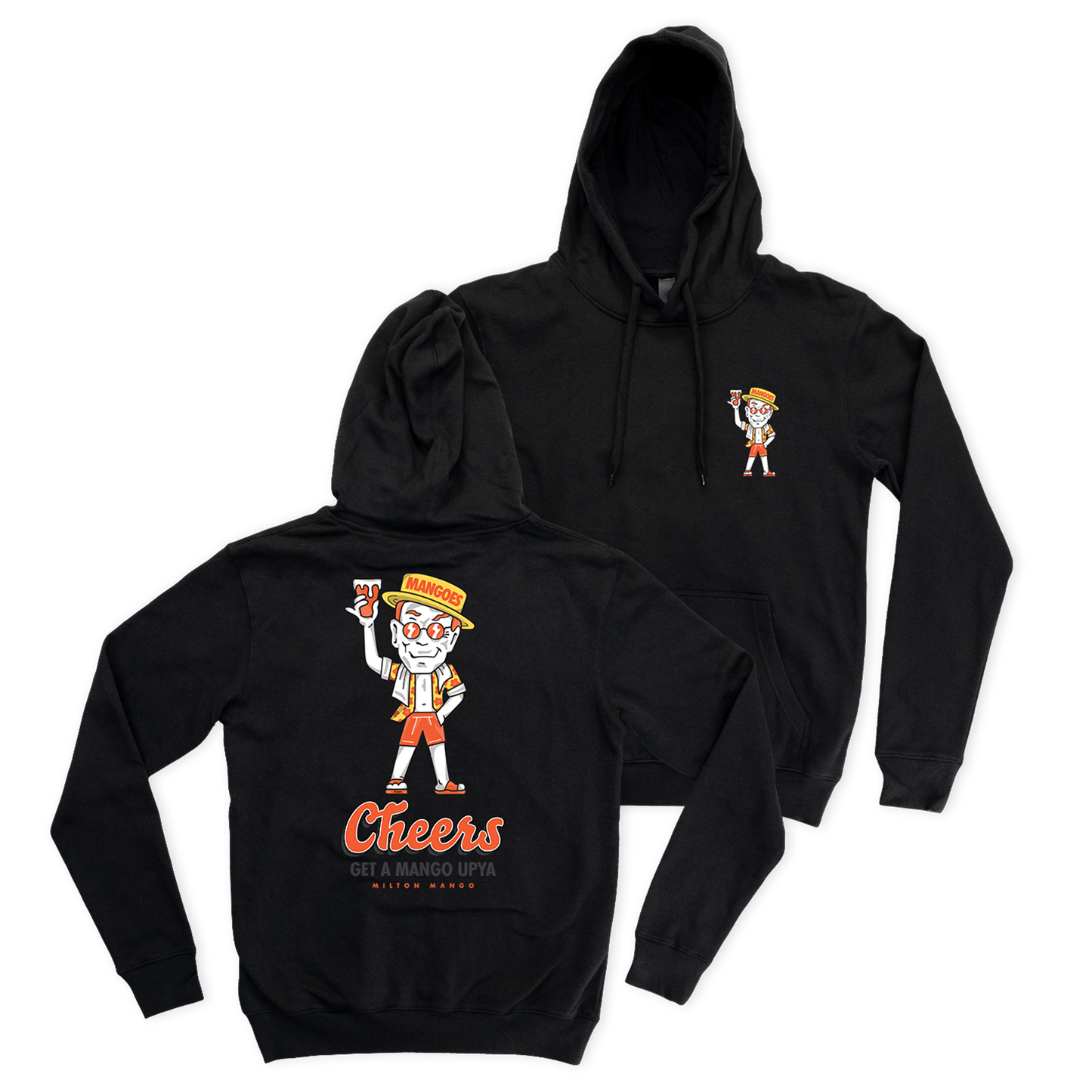 Milton Mango Man Hoodie Black