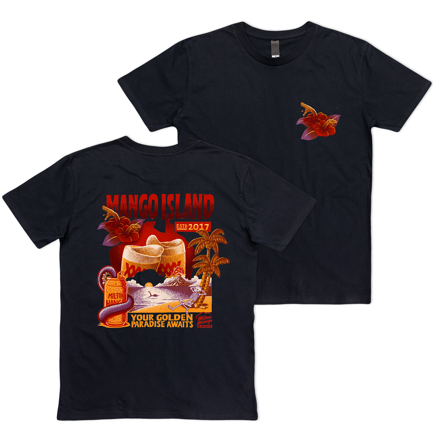 Milton Mango Island Tee Black