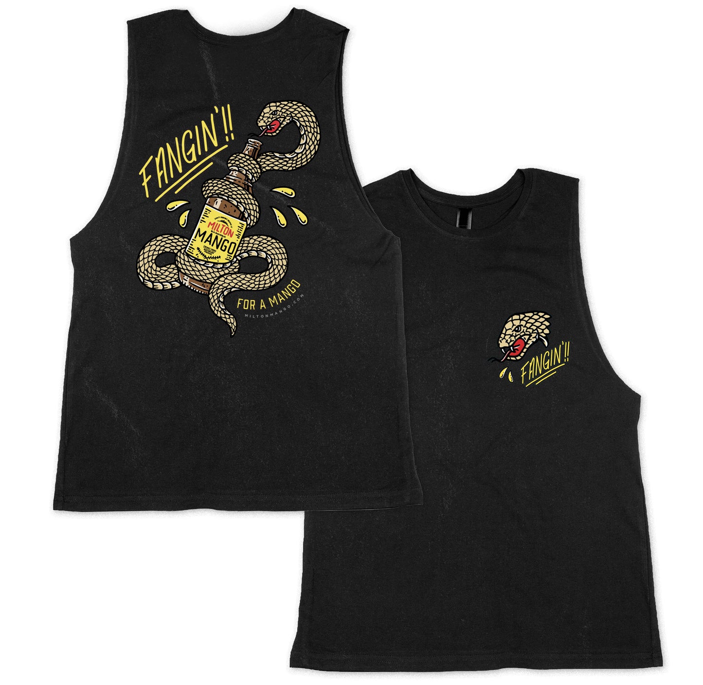 Fangin Muscle Tee Black