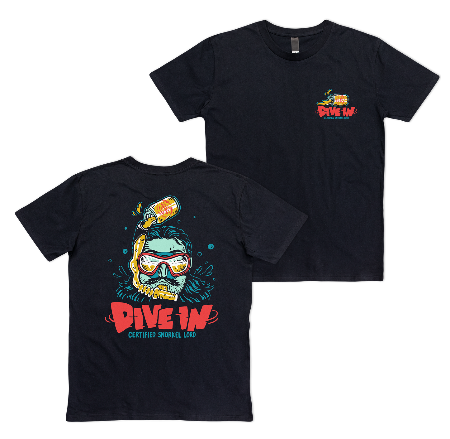 Dive In Tee Black