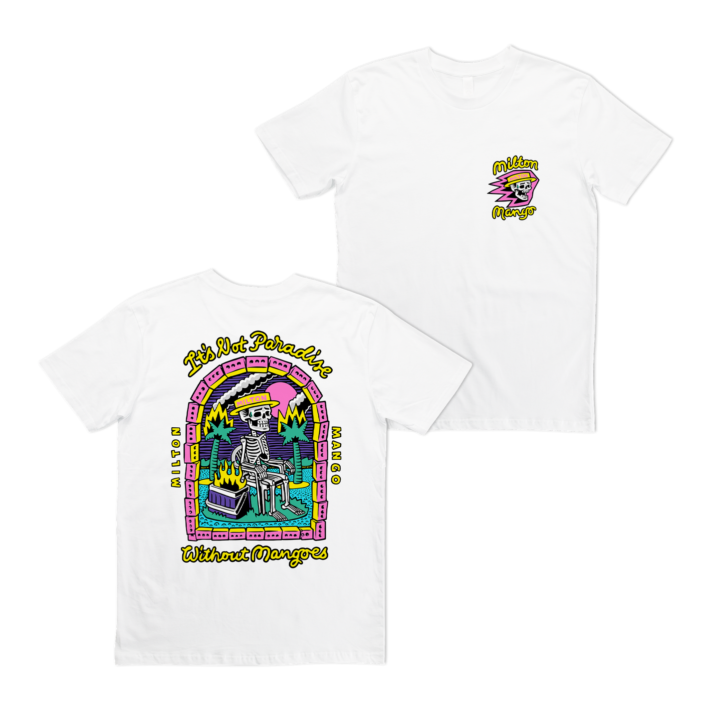 No Mangoes in Paradise Tee White