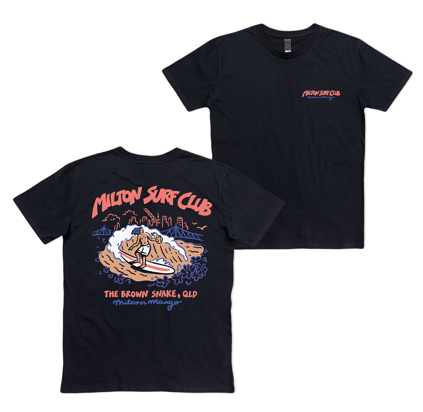 Milton Surf Club Tee Black