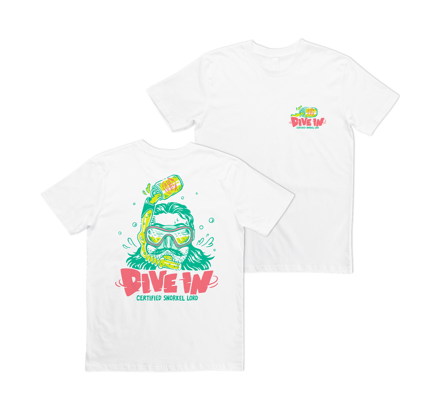 Dive In Tee White