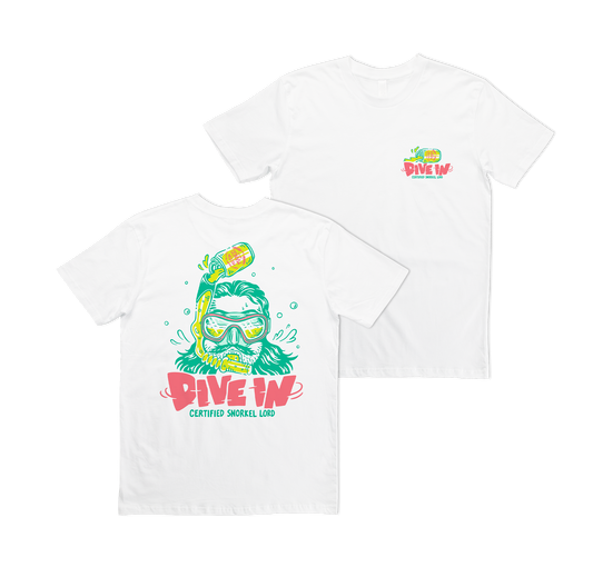 Dive In Tee White