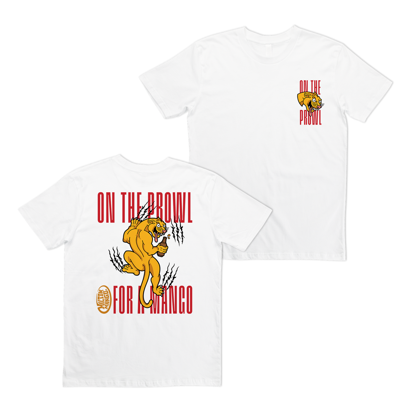 On The Prowl Tee White