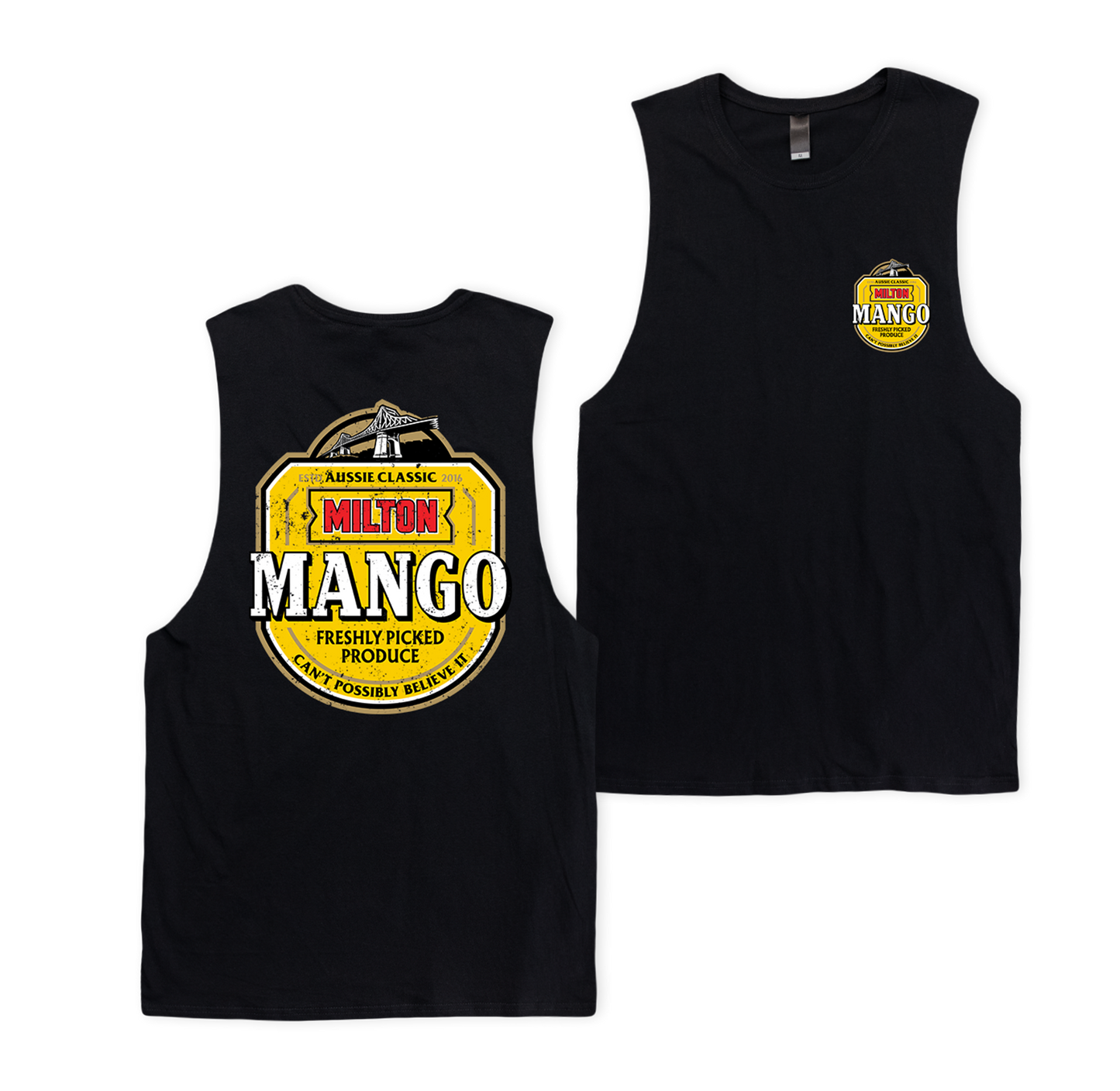 Milton Mango 2024 Muscle Tee Black