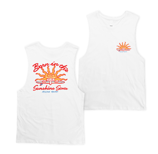 Born in the Sunshine State Muscle Tee White