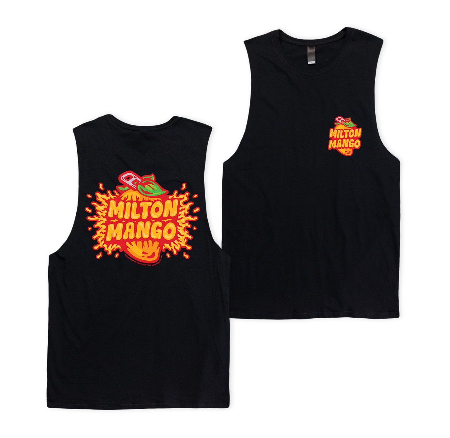 Juicy Fruit Muscle Tee Black