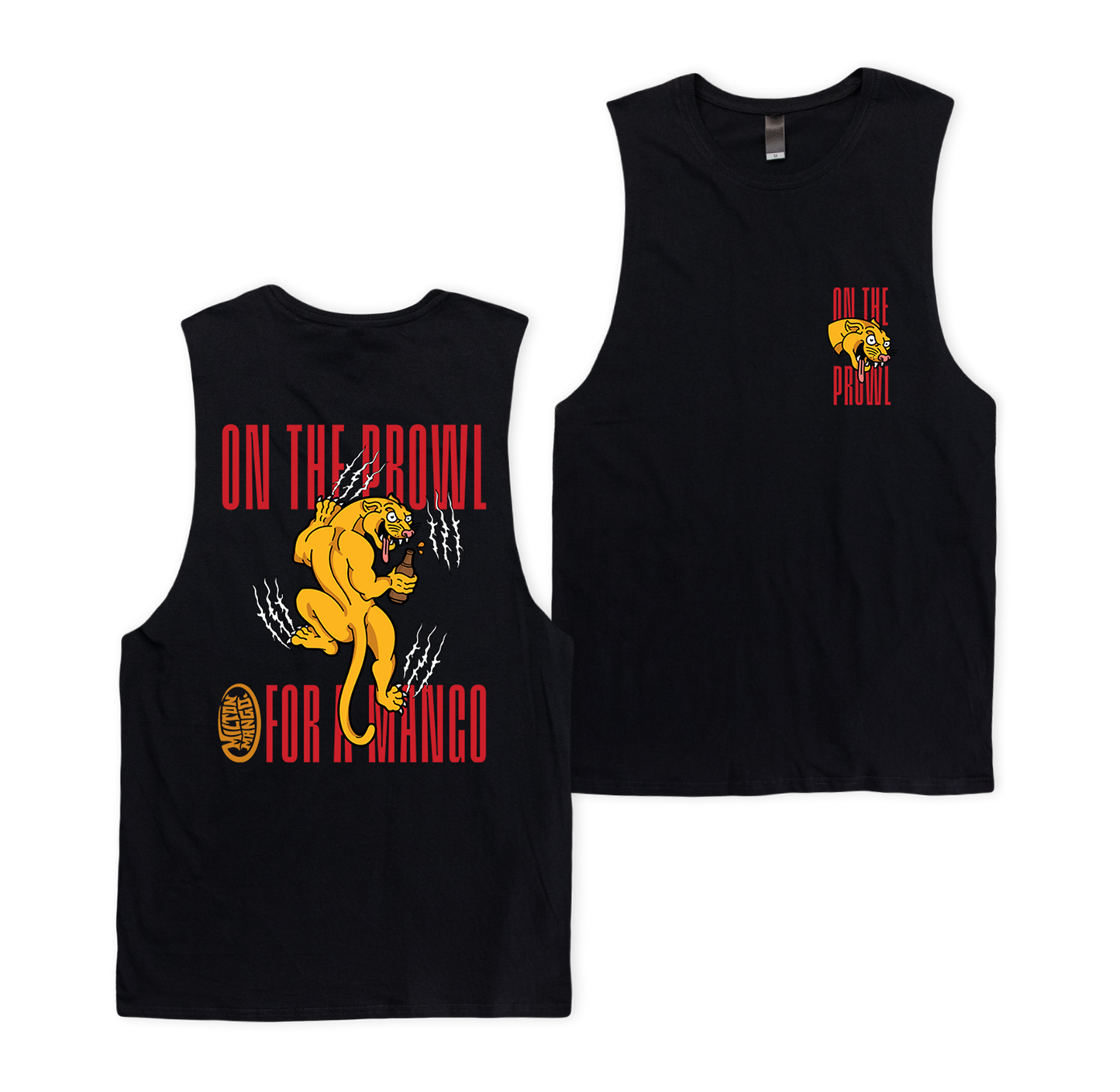 On The Prowl Muscle Tee Black