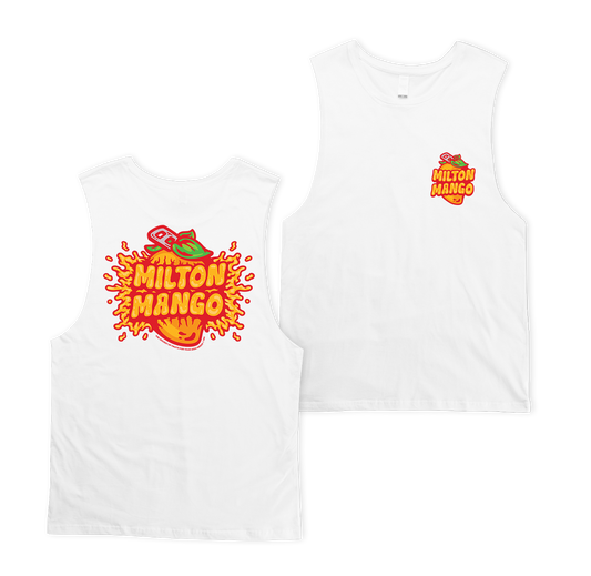 Juicy Fruit Muscle Tee White