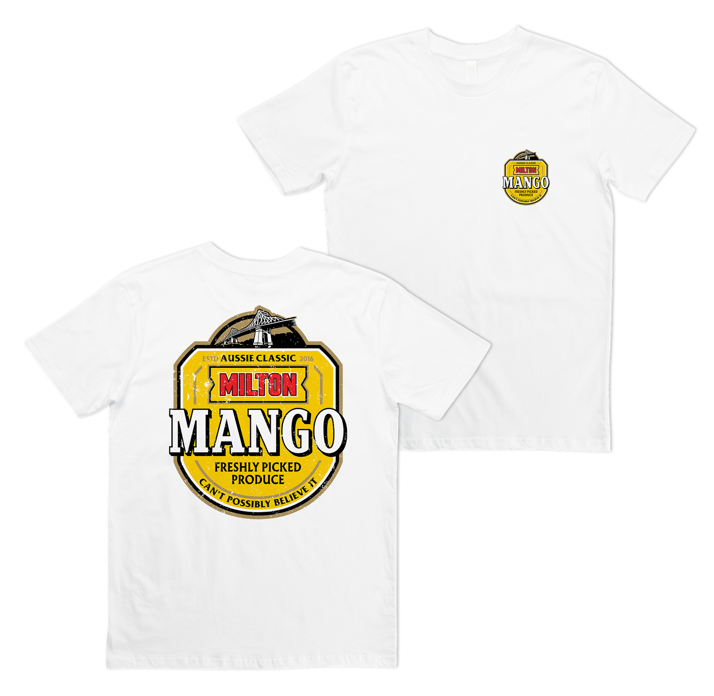 Milton Mango 2024 Tee White