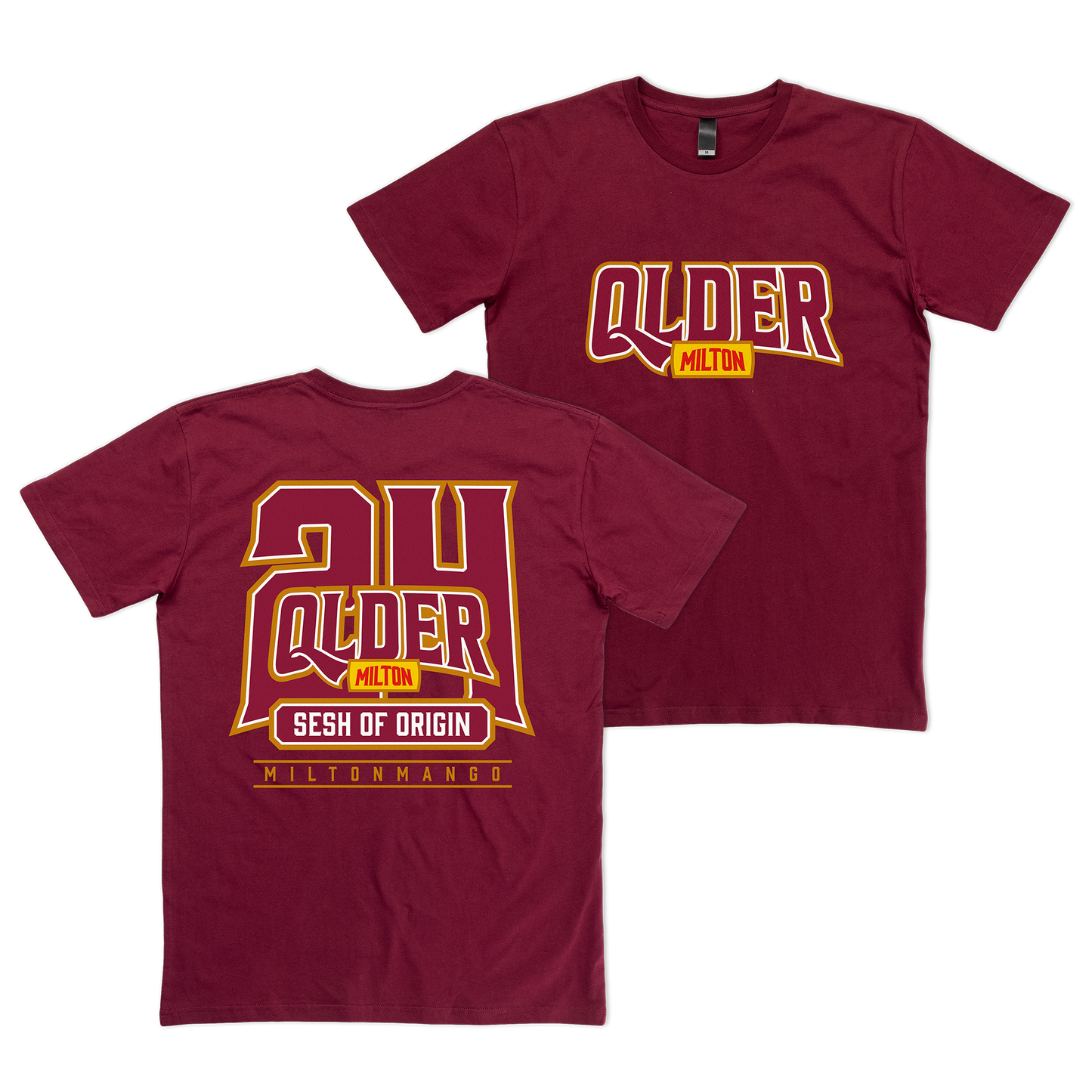 QLDER 24 Tee Burgundy