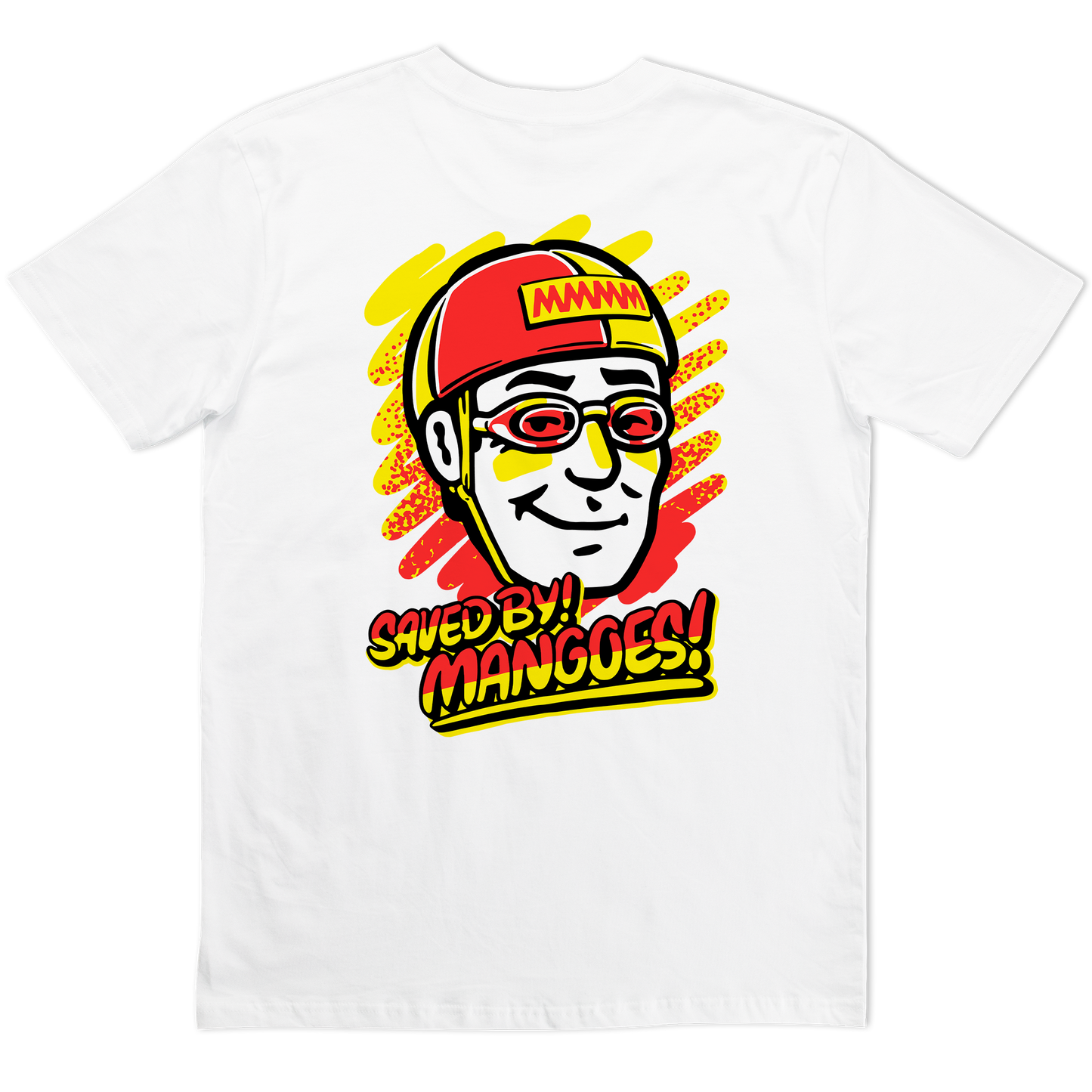 Saved by Mangoes Tee White